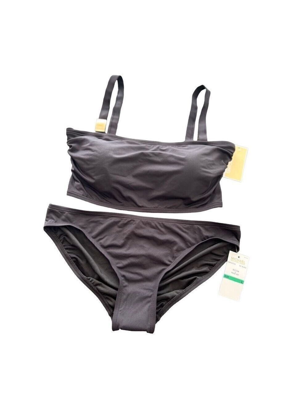 Michael Kors One Shoulder Bikini swimsuit Set size L